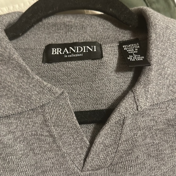 Brandini grey buttonless polo - Picture 4 of 4